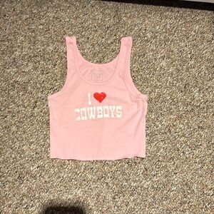 Tank top from Tilly’s that says “I love cowboys”